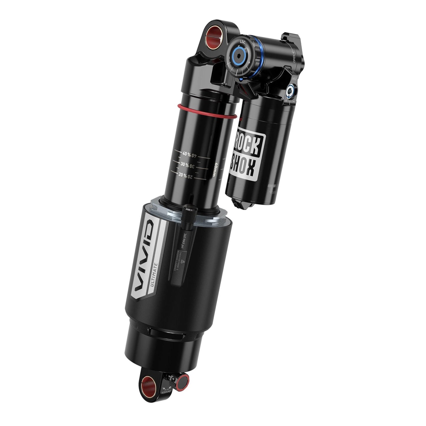 RockShox Rear Shock Vivid Ultimate RC2T - Standard Trunnion - D1: REB55/COMP34 205X65