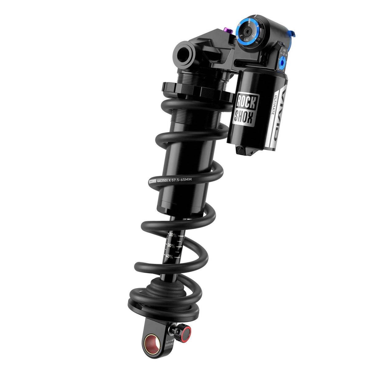 RockShox Rear Shock Vivid Coil Ultimate RC2T - Standard Trunnion - D1: REB25/COMP26 205X60