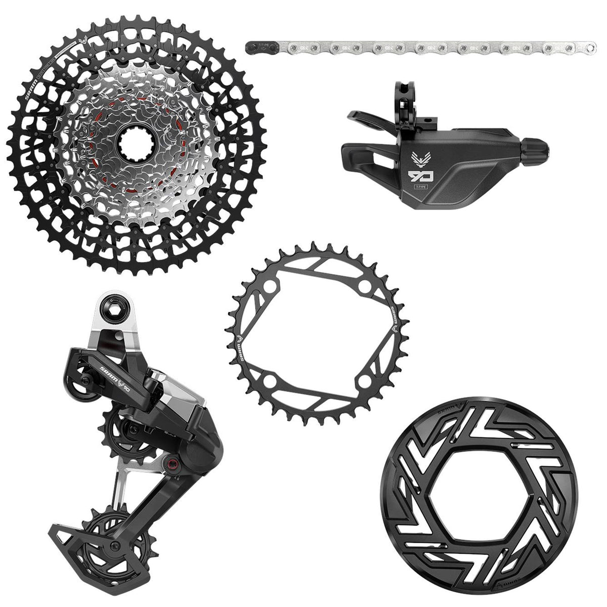 SRAM Force AXS 2X E1 Electronic Hrd Groupset:  160MM