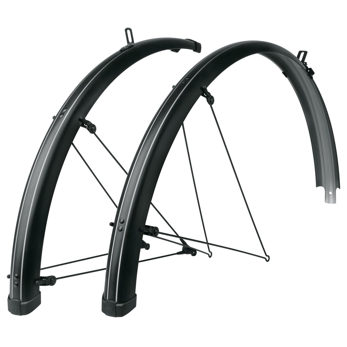 SKS Chromoplastics Mudguard Set 28": BLACK 28" 35MM