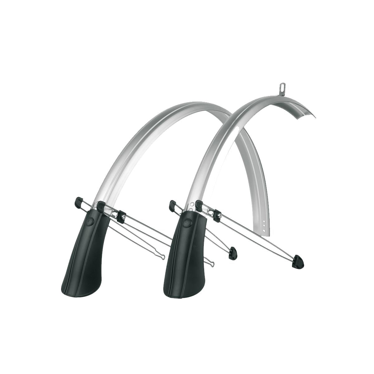 SKS EDGE AL 28" Aluminium Mudguard Set: MATTE BLACK 28" 56MM