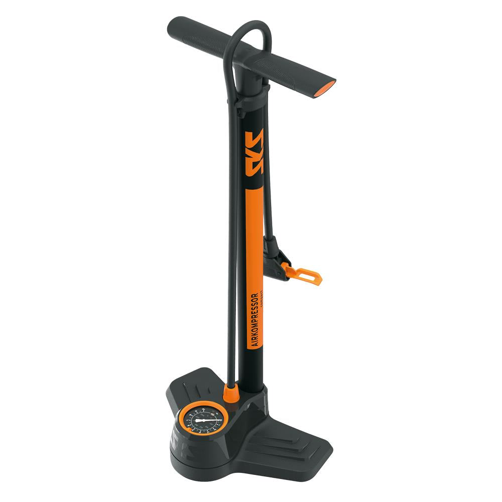 SKS Rennkompressor Floor Pump: ORANGE MV HEAD