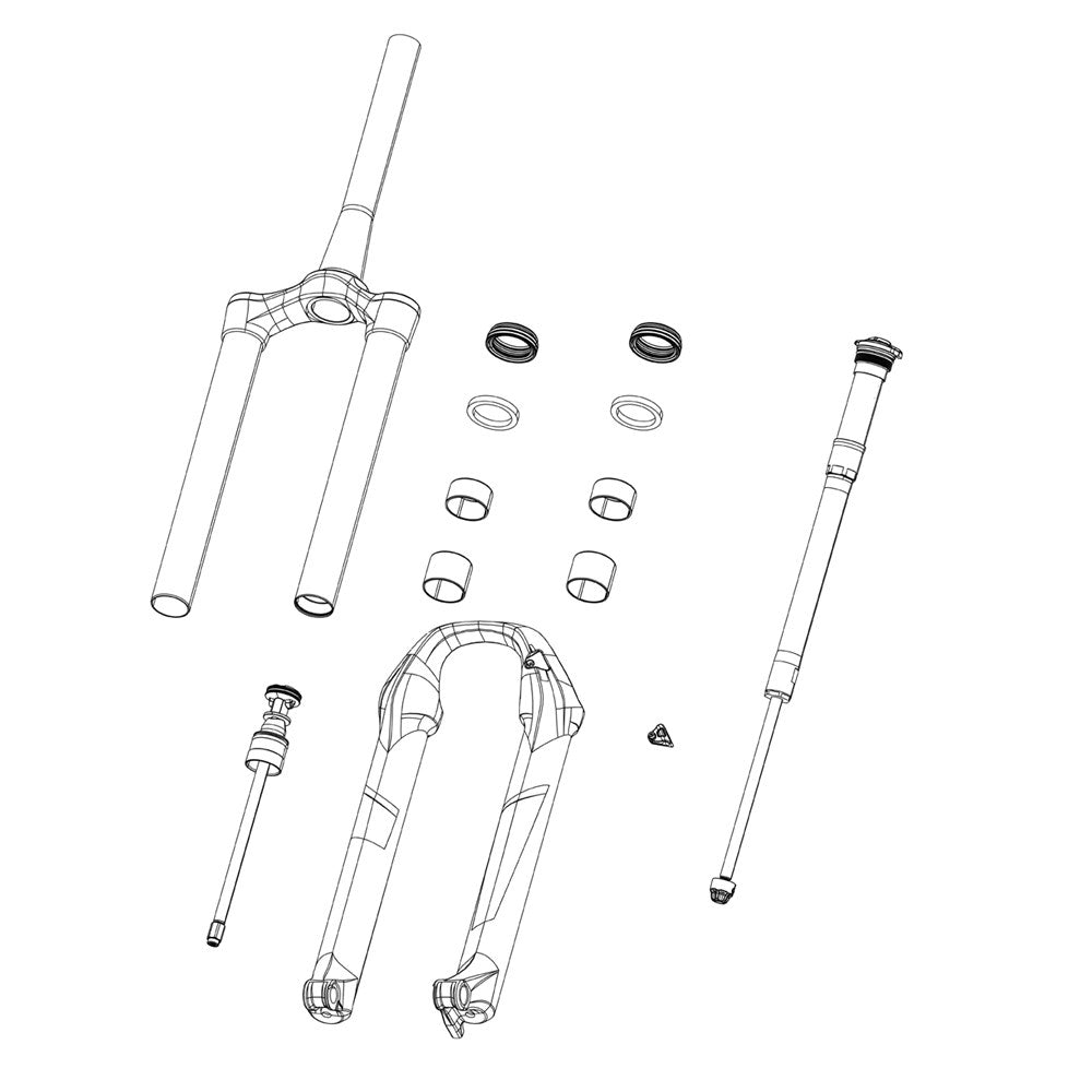 SRAM Spare - CRANK ARM BOLT KIT SELF-EXTRACTING M18/M30 DUB: GOLD