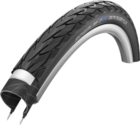 Schwalbe Delta Cruiser Plus Active Line PunctureGuard Tyre (Wired) - 20 x 1.75" Black/Reflex