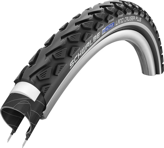 Schwalbe Land Cruiser PLUS Active Line PunctureGuard Tyre (Wired) - 24 x 2.00" Black/Reflex