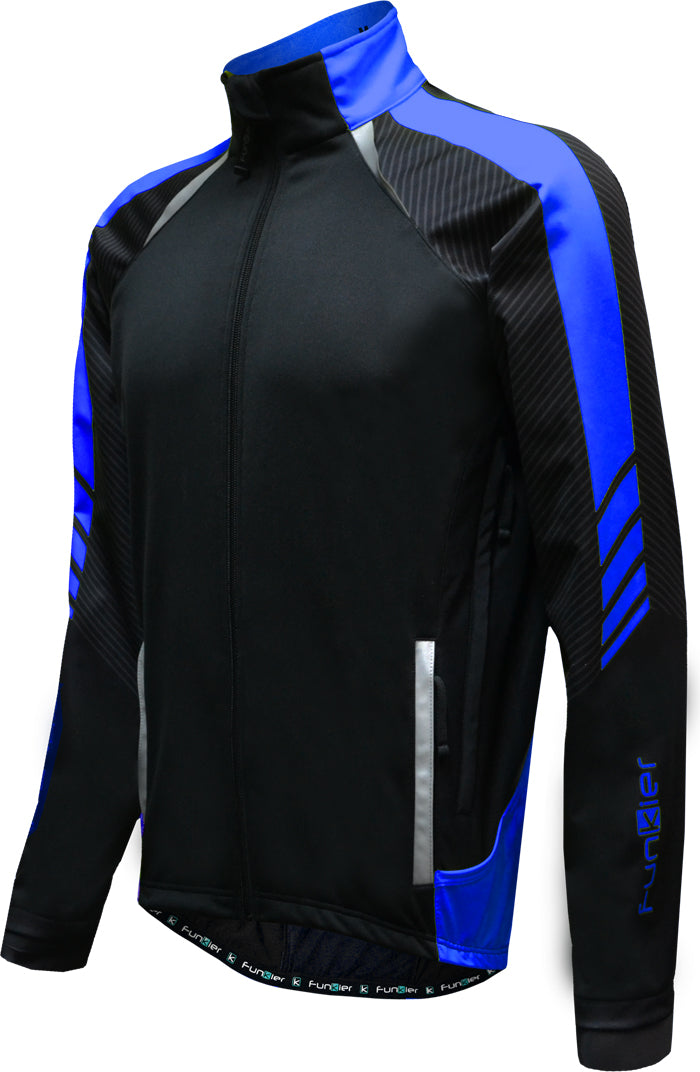 Funkier Tornado WJ-1326 Gents TPU Thermal Jacket in Black/Blue - Large