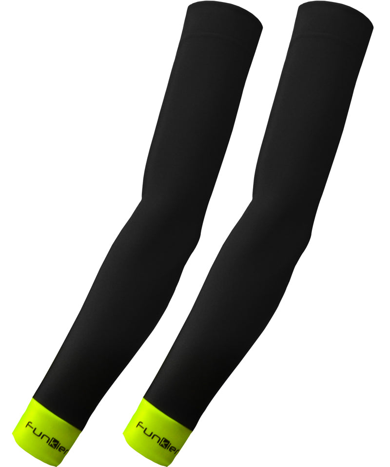 Funkier Repel Thermal Armwarmers in Black (SLV-658) - Large