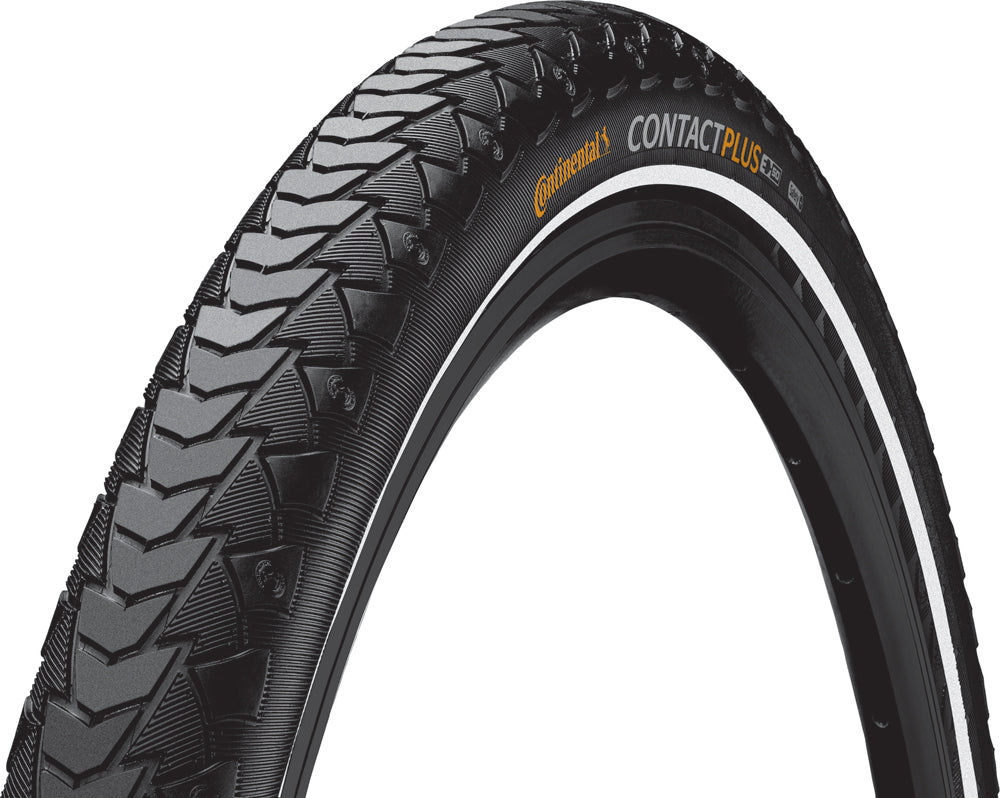 Continental Contact Plus City/Trekking Tyre in Black/Reflex (Rigid) - 24 x 1.75"