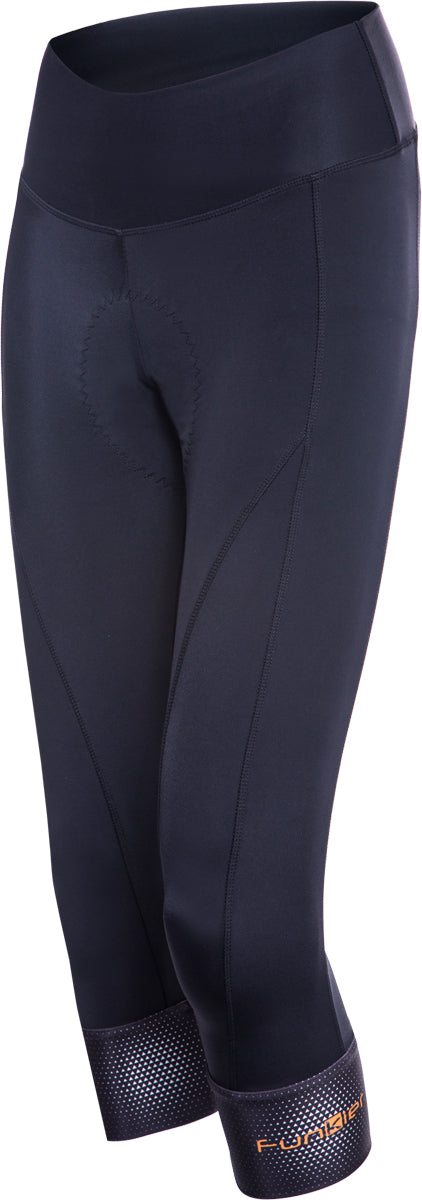 Funkier India Ladies Pro 3/4 Tights in Black - Large