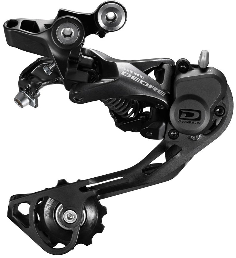 Shimano M6000 Deore Rear Mech 10 Speed Shadow GS in Black