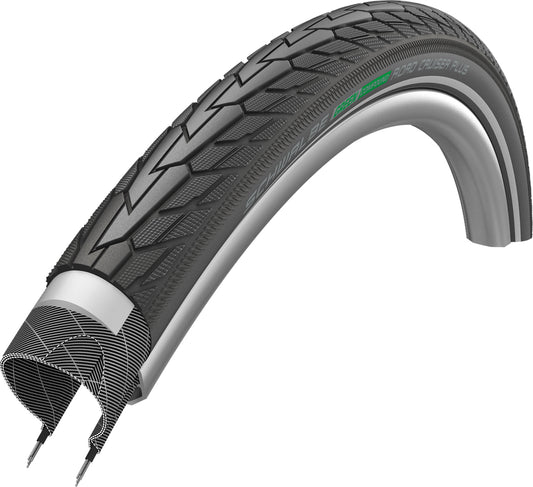 Schwalbe Road Cruiser Plus Active-Line Tyre in Black/Reflex (Wired) - 20 x 1.75"