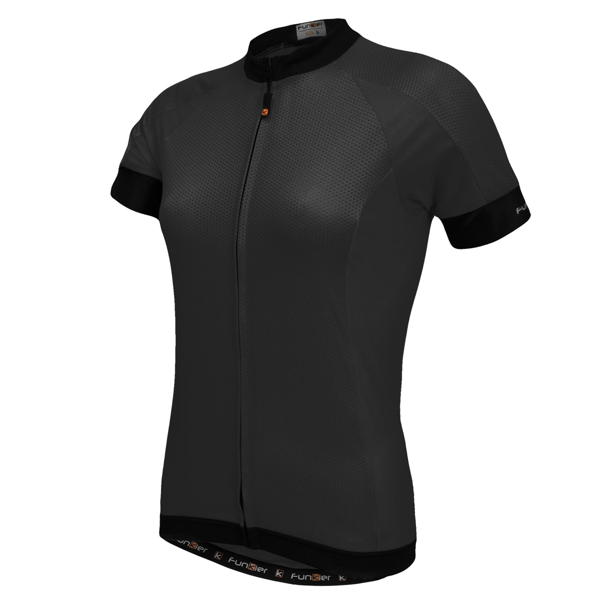 Funkier Ibera Ladies Active S/S Jersey in Black - Large