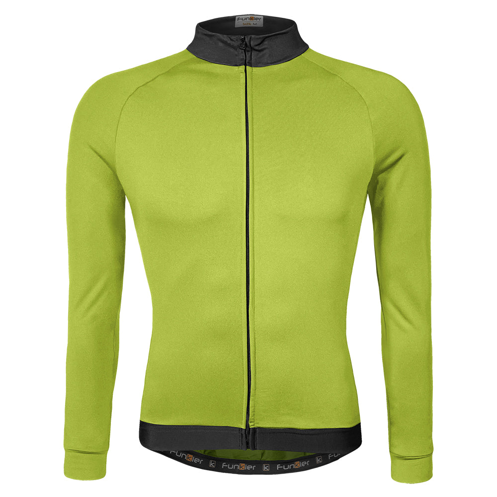Funkier AirBloc Thermal Long Sleeve Jersey in Yellow - Large