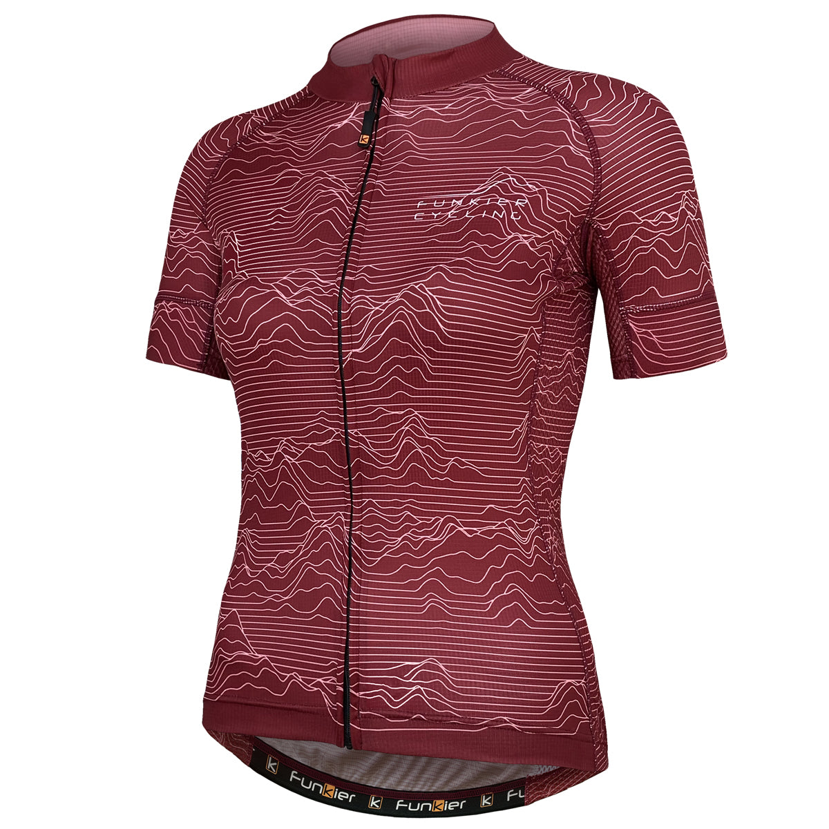 Funkier Arissa Ladies Pro Short Sleeve Jersey in Red - Large