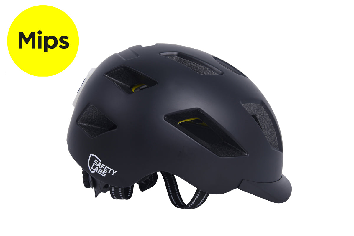 Safety Labs E-Bahn 2.0 'MIPS' Urban Inmold Helmet in Black - Large (57-61cm)