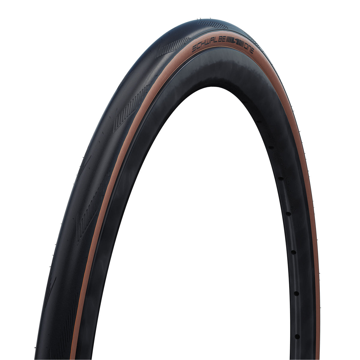 Schwalbe One RaceGuard TLE Addix Road Race Tyre in Bronze (Folding) - 700 x 25mm