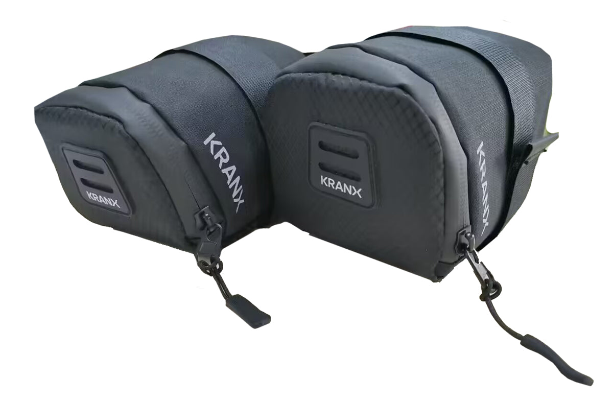 KranX Dolomite Saddlebag in Black - Large (1.3L)