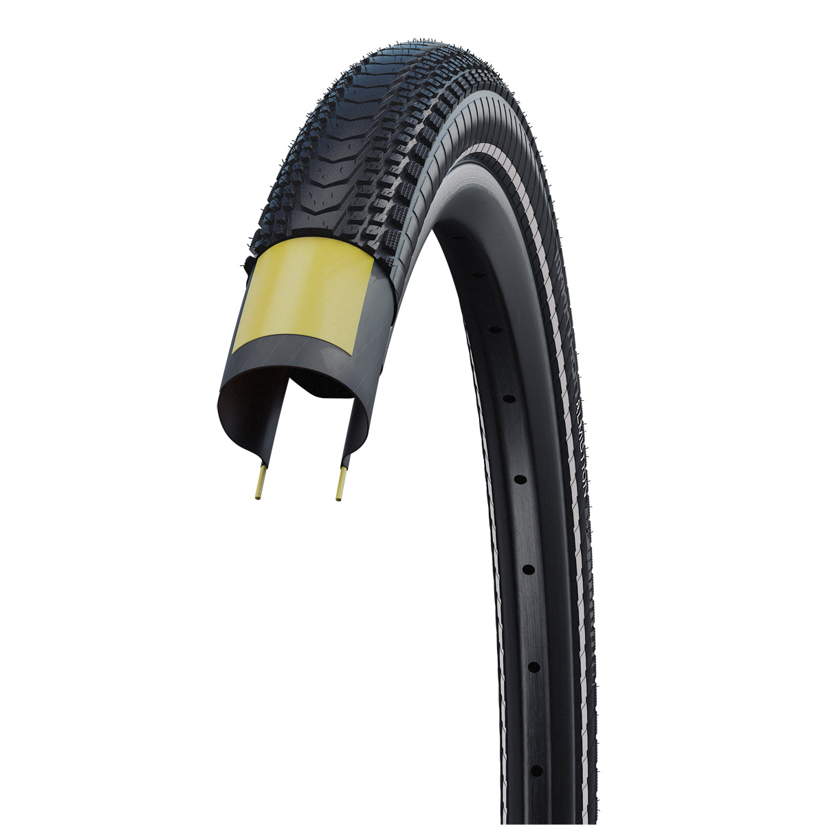 Schwalbe Marathon Almotion V-Guard Touring Tyre in Black/Reflex (Folding) - 27.5 x 2.15"