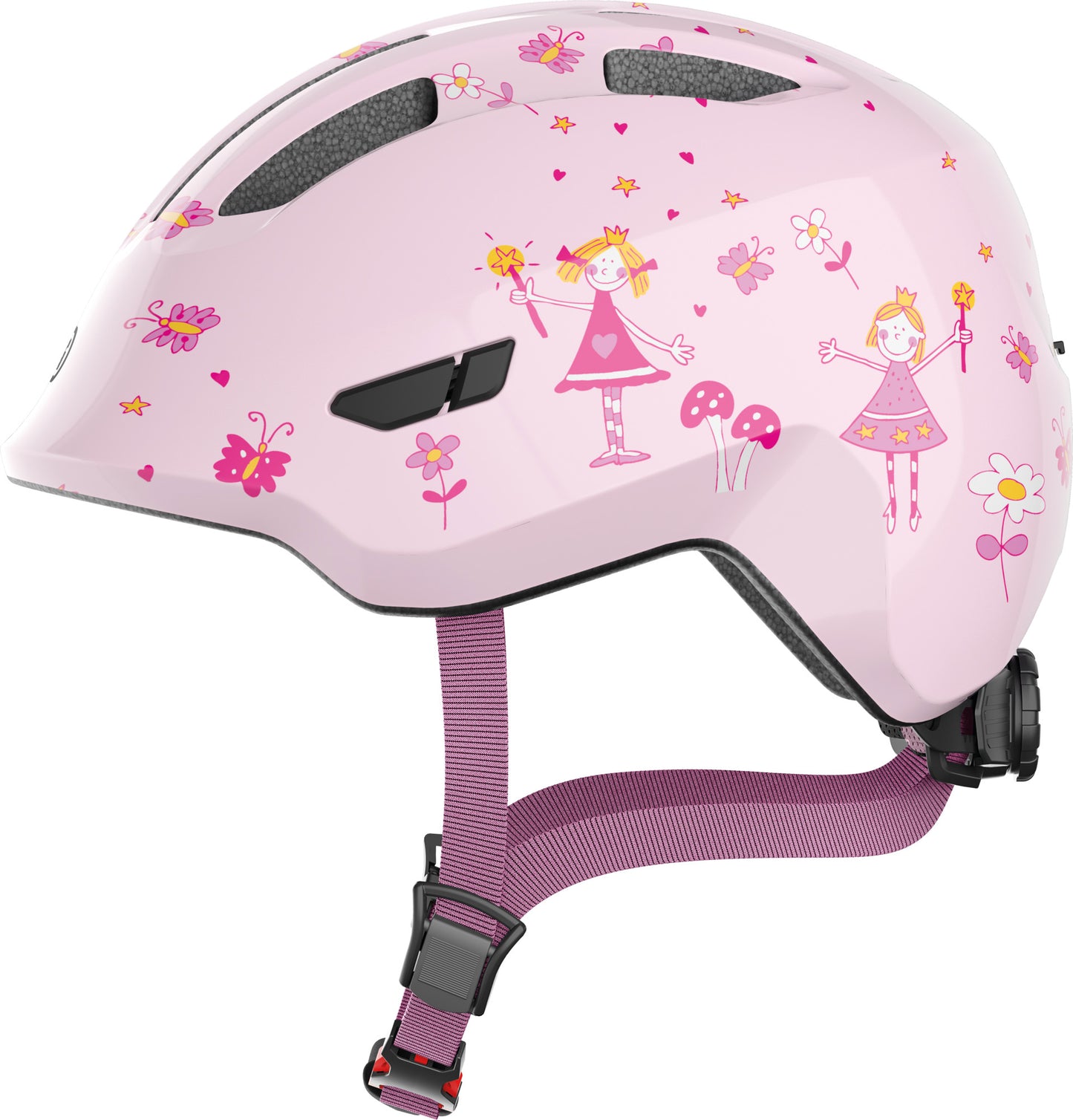 ABUS Smiley 3.0 Kids Leisure Helmet in Rose Princess - Medium (50-55cm)