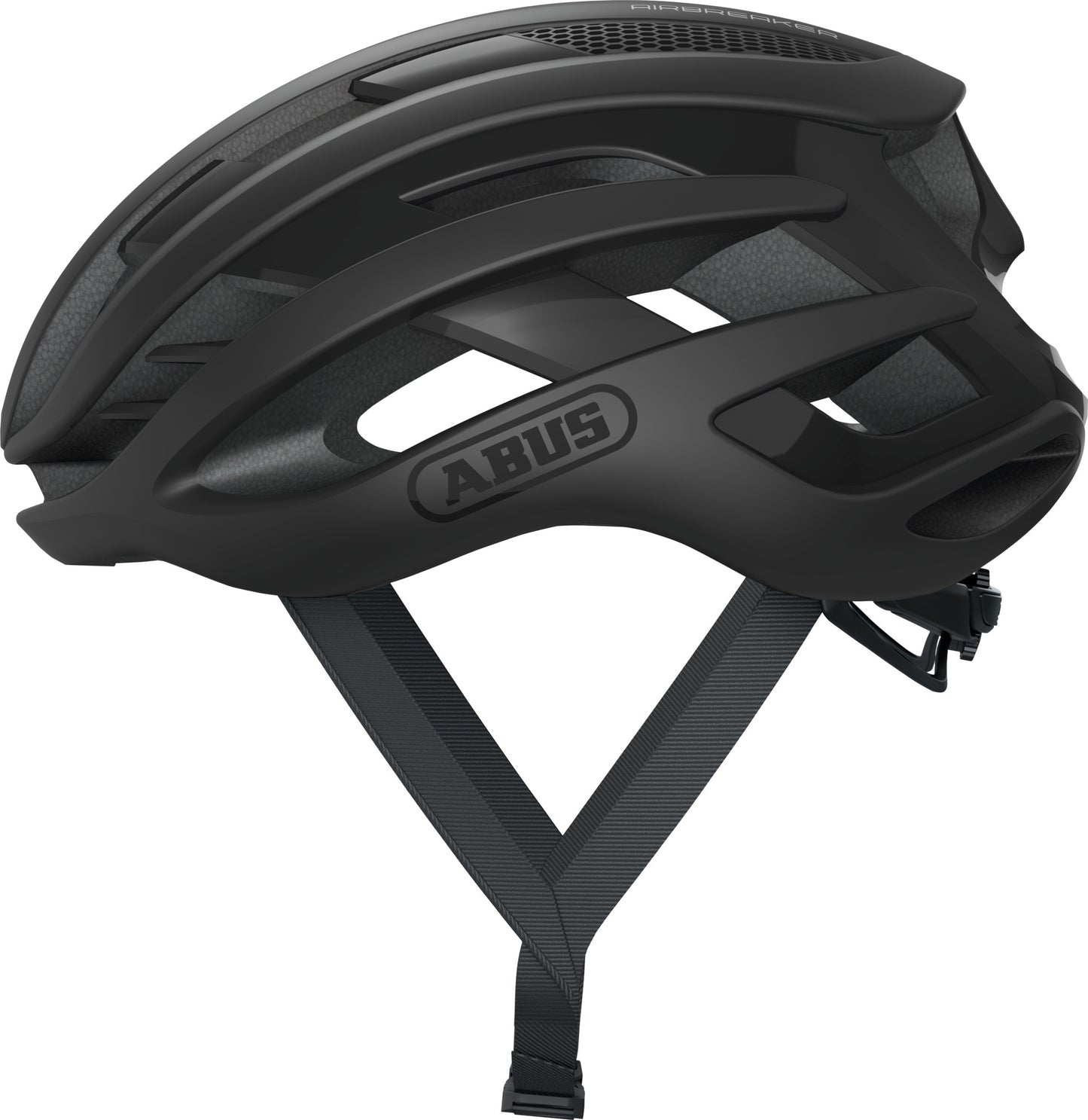 ABUS AirBreaker Road Elite Helmet in Velvet Black (Made in Italy) - Large (59-61cm)