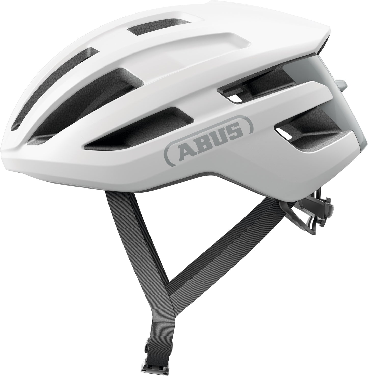 ABUS Powerdome Road Helmet in Polar White (Made in Italy) - Large (57-61cm)