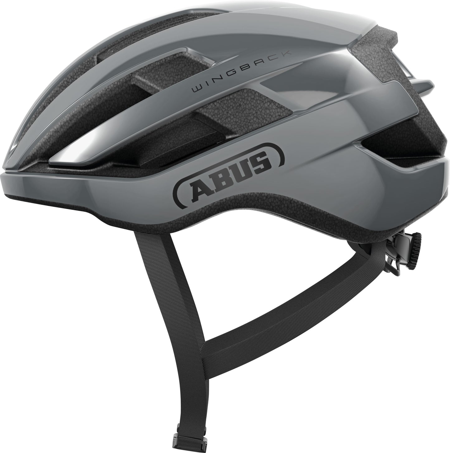 ABUS Wingback Road Helmet in Race Grey (Made in Italy) - Large (57-61cm)