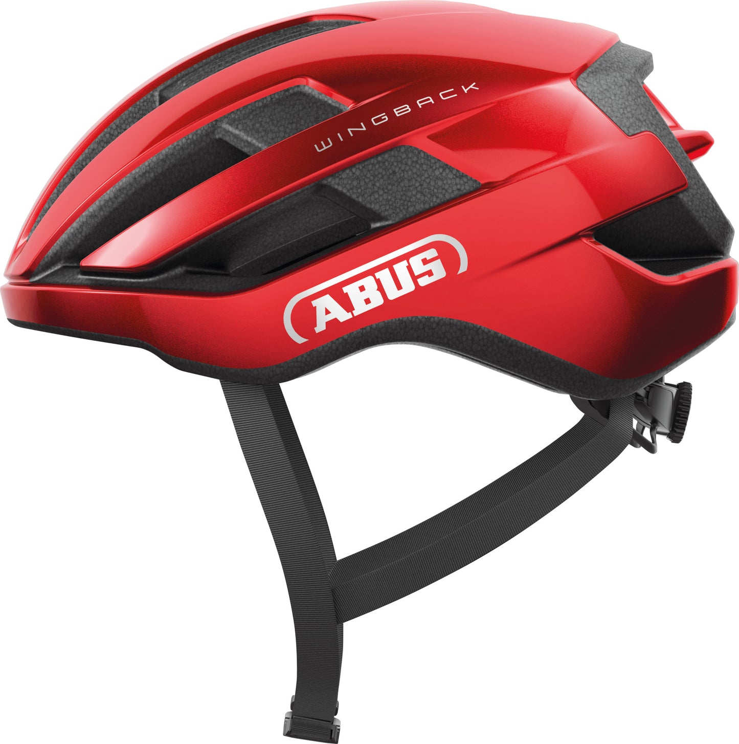 ABUS Wingback Road Helmet in Performance Red (Made in Italy) - Large (57-61cm)