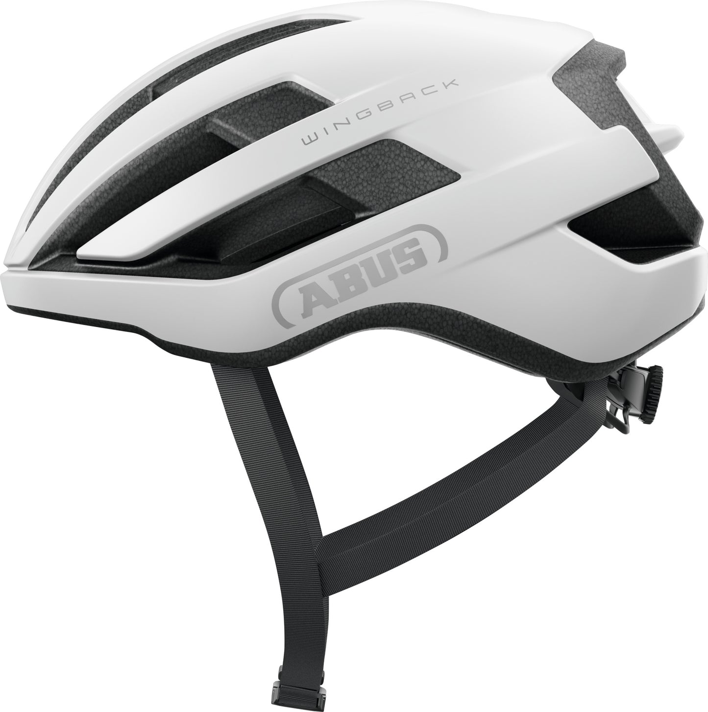 ABUS Wingback Road Helmet in Polar White (Made in Italy) - Large (57-61cm)