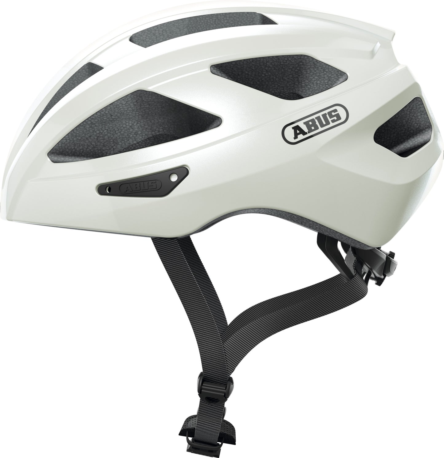 ABUS Macator Road Helmet in Pearl White - Large (58-62cm)