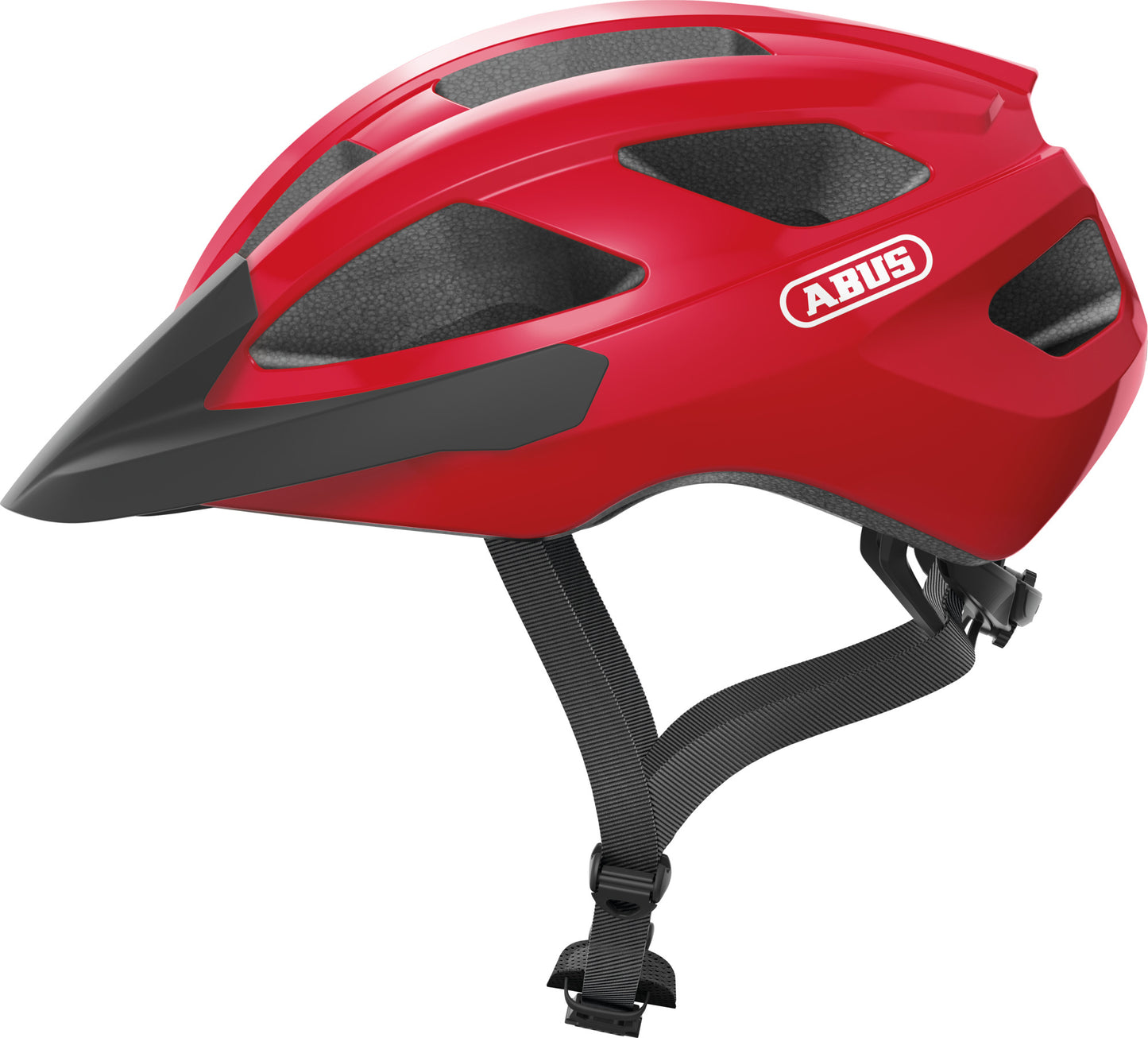 ABUS Macator Road Helmet in Blaze Red - Large (58-62cm)