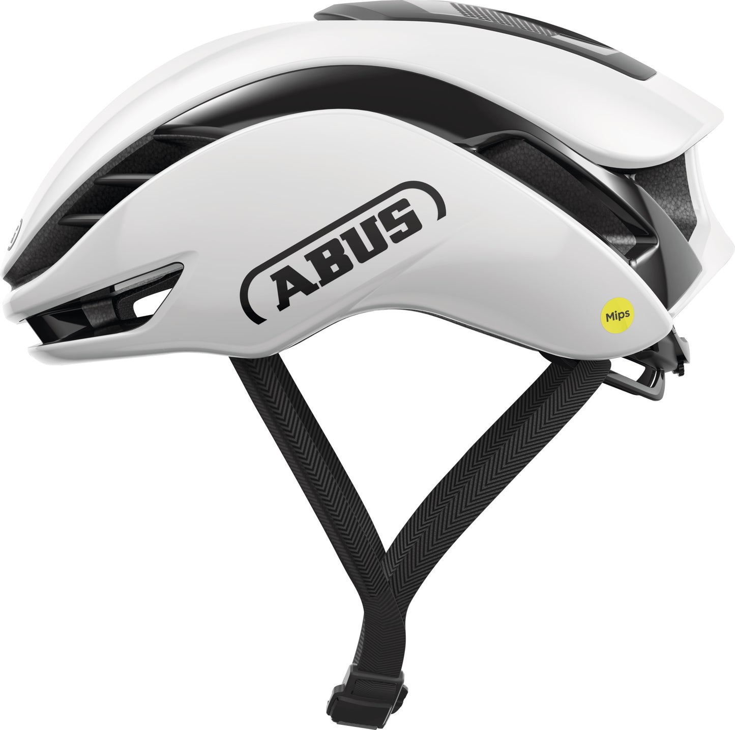 ABUS GameChanger 2.0  MIPS Road Aero Elite Helmet in Shiny White (Made in Italy) - Large (57-61cm)