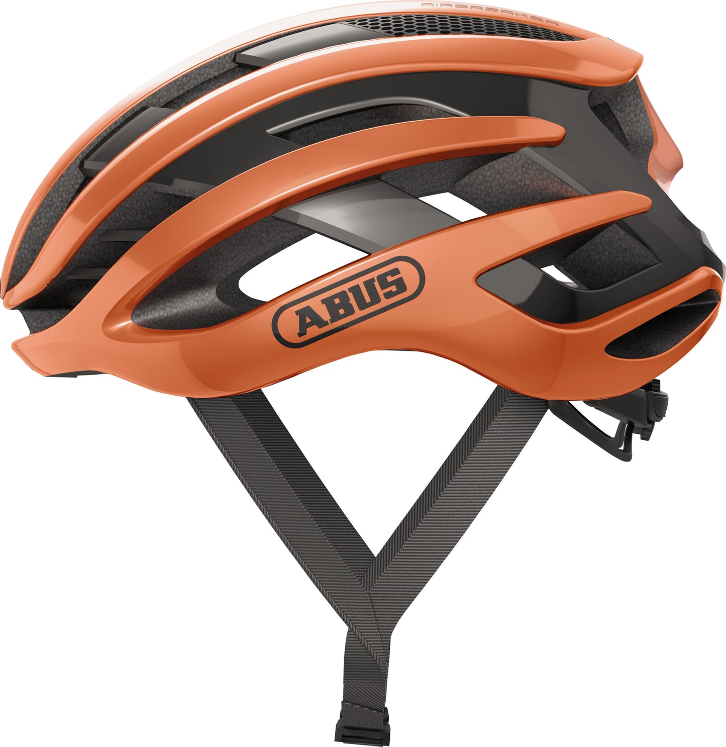 ABUS AirBreaker Road Elite Helmet in Goldfish Orange (Made in Italy) - Large (59-61cm)