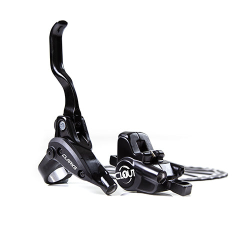 Clarks Clout 1 Hydraulic Front & Rear Disc Brake in Black 160mm