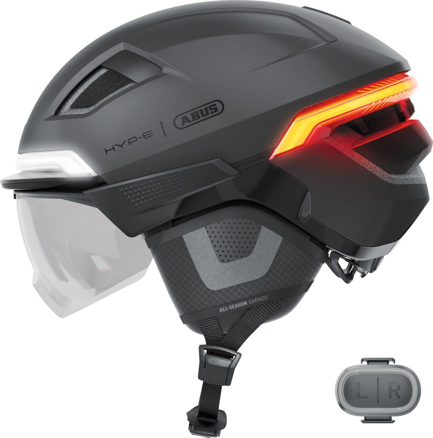 ABUS HYP-E ACE Urban Commuting Helmet in Volcano Titan - Large (57-61cm)