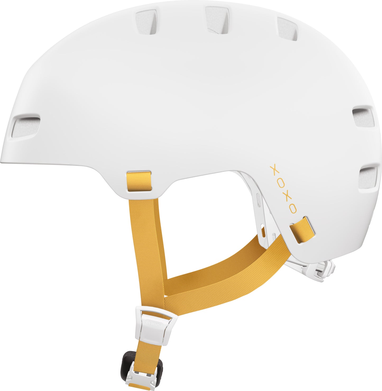 ABUS XOXO Urban Skater-Look Helmet in Polar White - Large (57-61cm)
