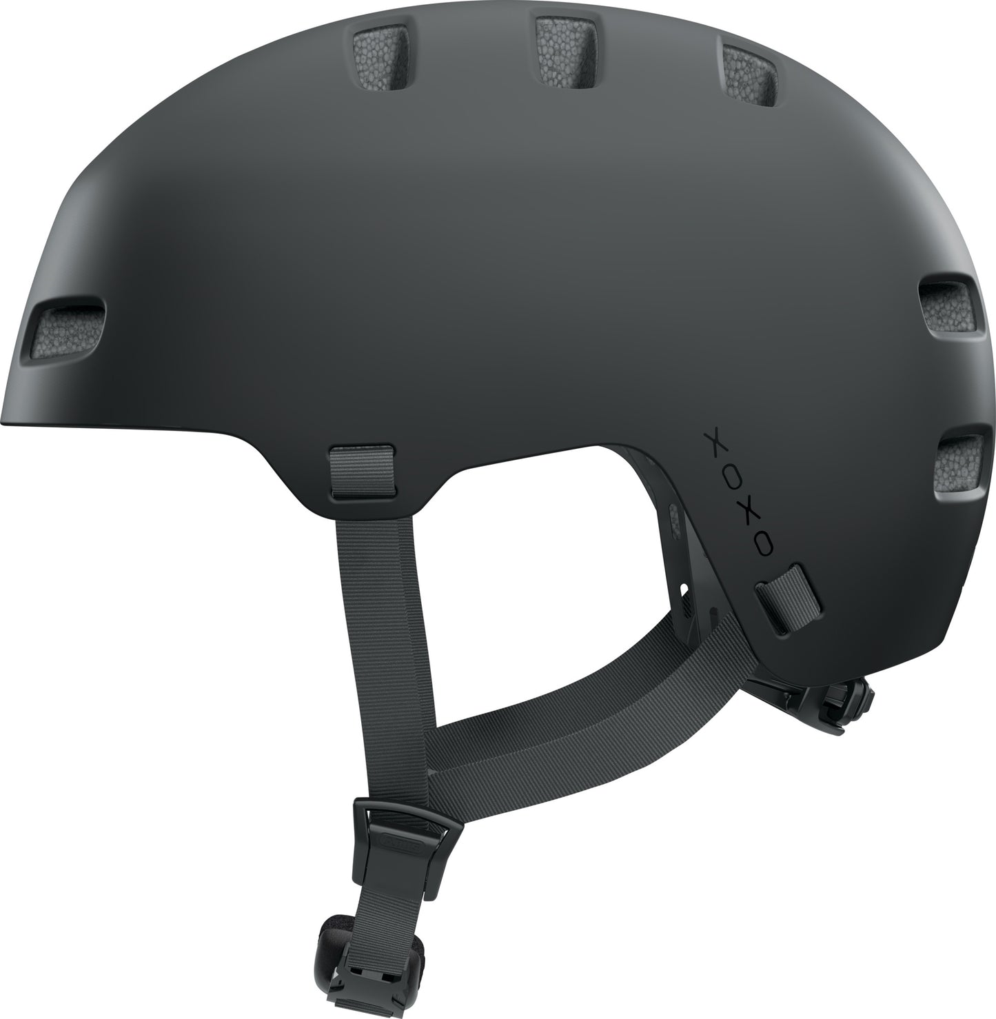 ABUS XOXO Urban Skater-Look Helmet in Velvet Black - Large (57-61cm)