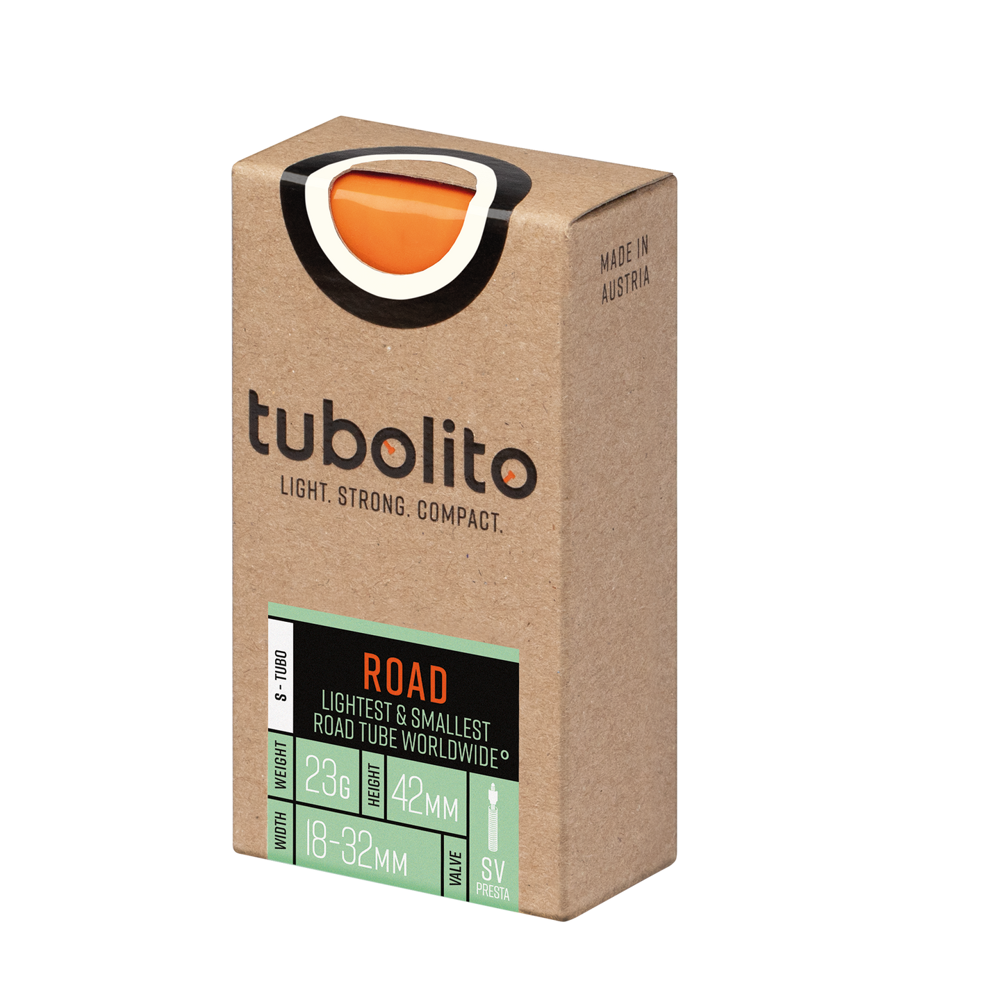 Tubolito S-Tubo 700C Road 42mm Presta Valve in Orange (700 x 18-32mm)