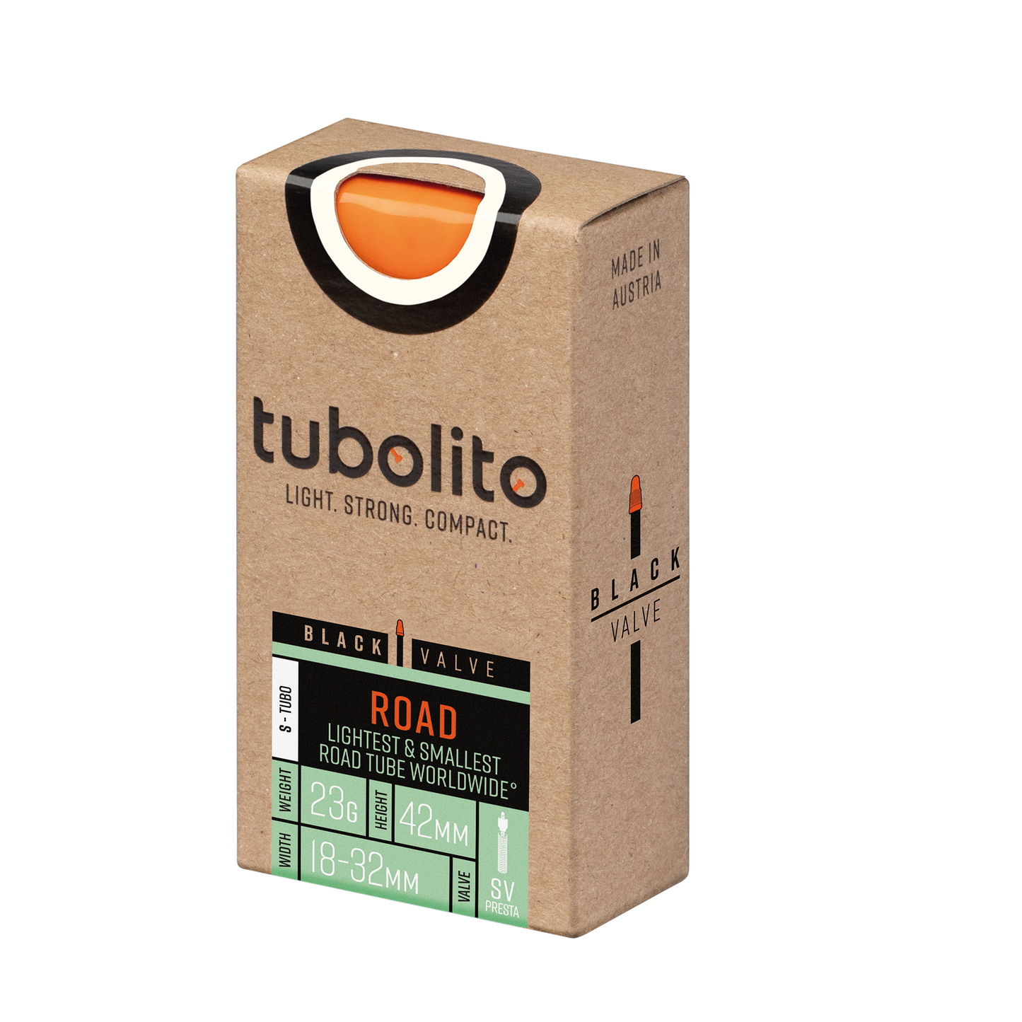 Tubolito S-Tubo 700C Road 42mm Presta Valve in Black (700 x 18-32mm)