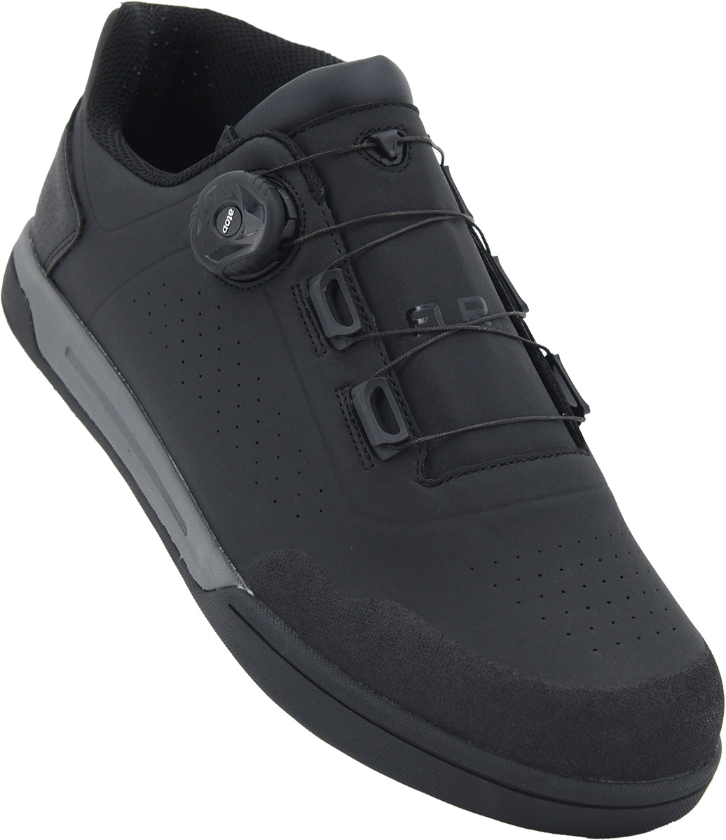FLR Congo Pro Leather Flat Line Dial Shoes in Black - Size 40