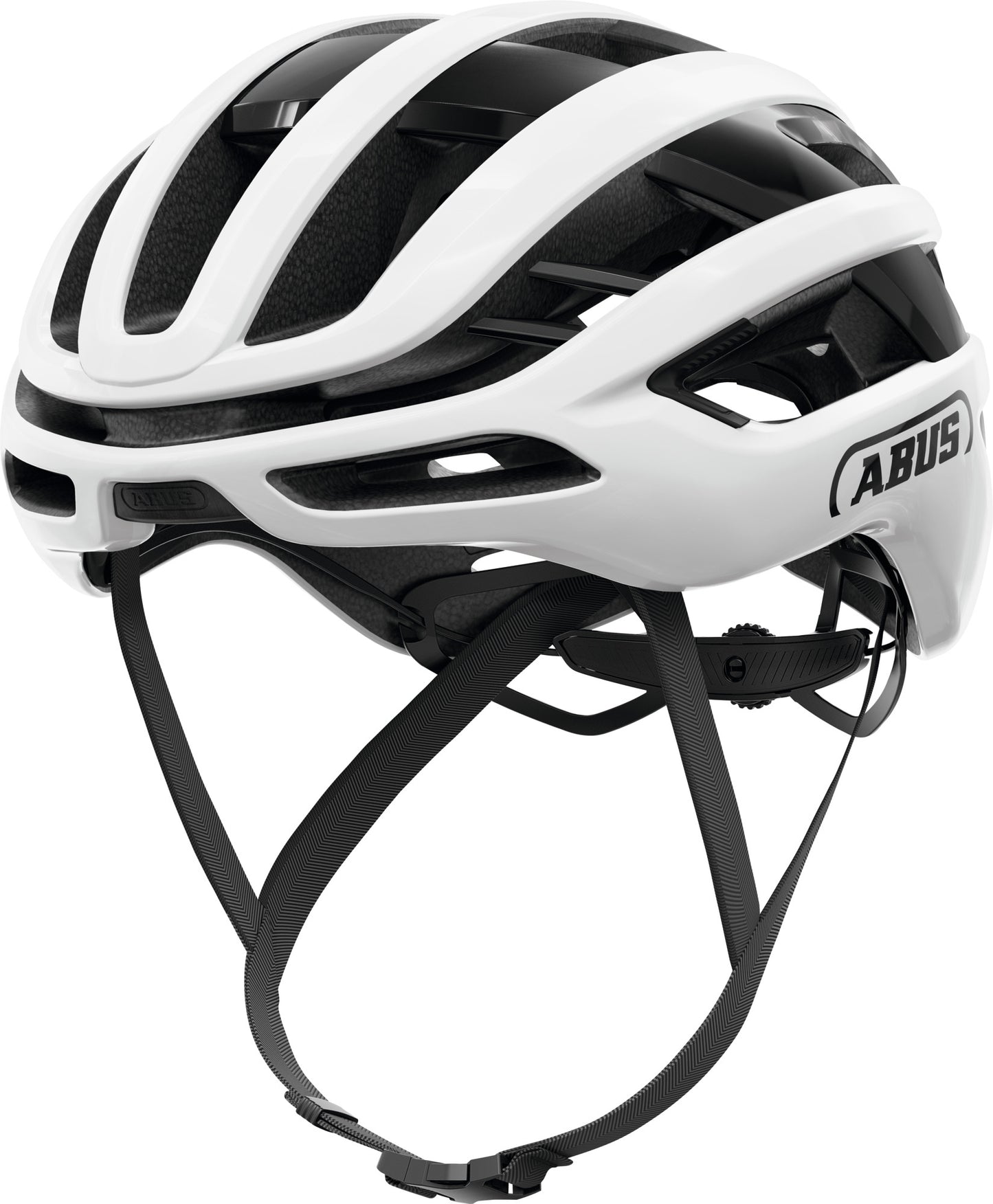 ABUS AirBreaker 2.0 Road Elite Helmet in Shiny White (Made in Italy) - Large (59-61cm)
