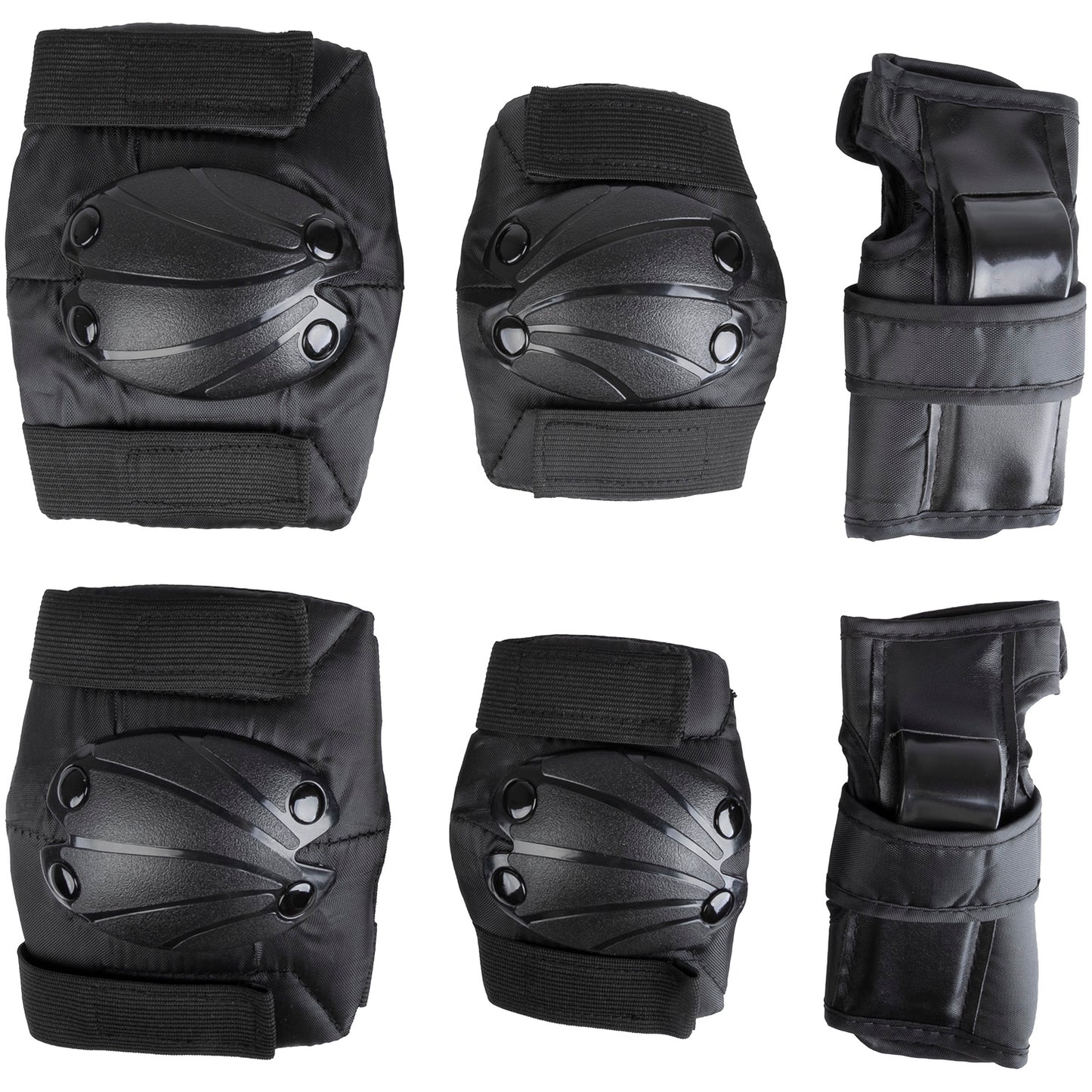 Junior Elbow, Wrist and Knee Pad Set in Black