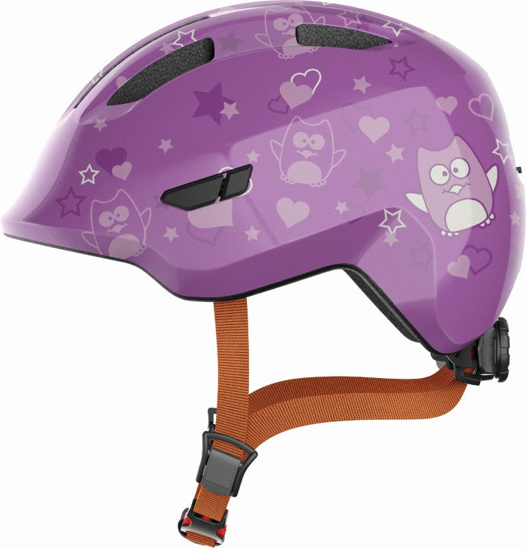 ABUS Smiley 3.0 Kids Leisure Helmet Purple Stars - Medium (50-55cm)