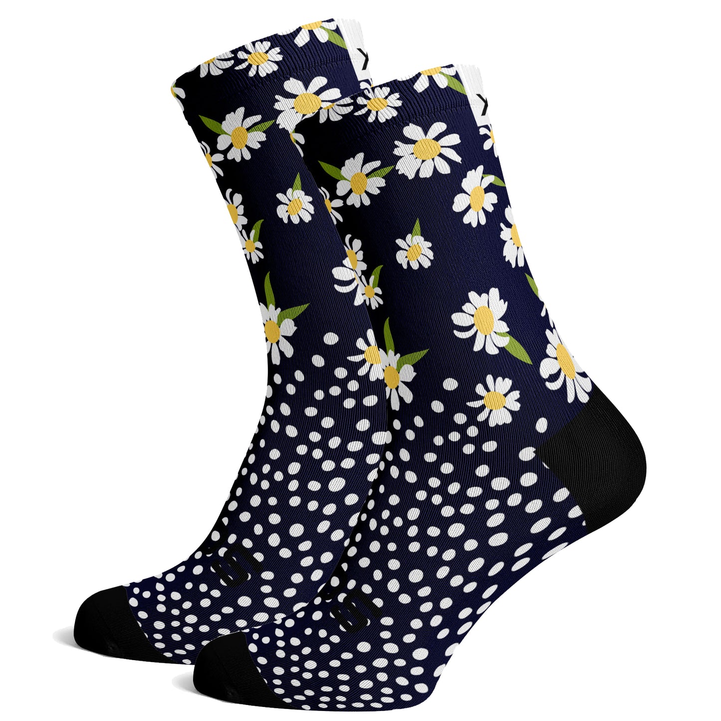 Sox Footwear Daisy Tropicals Premium Crew Socks - Large (UK 8-12)