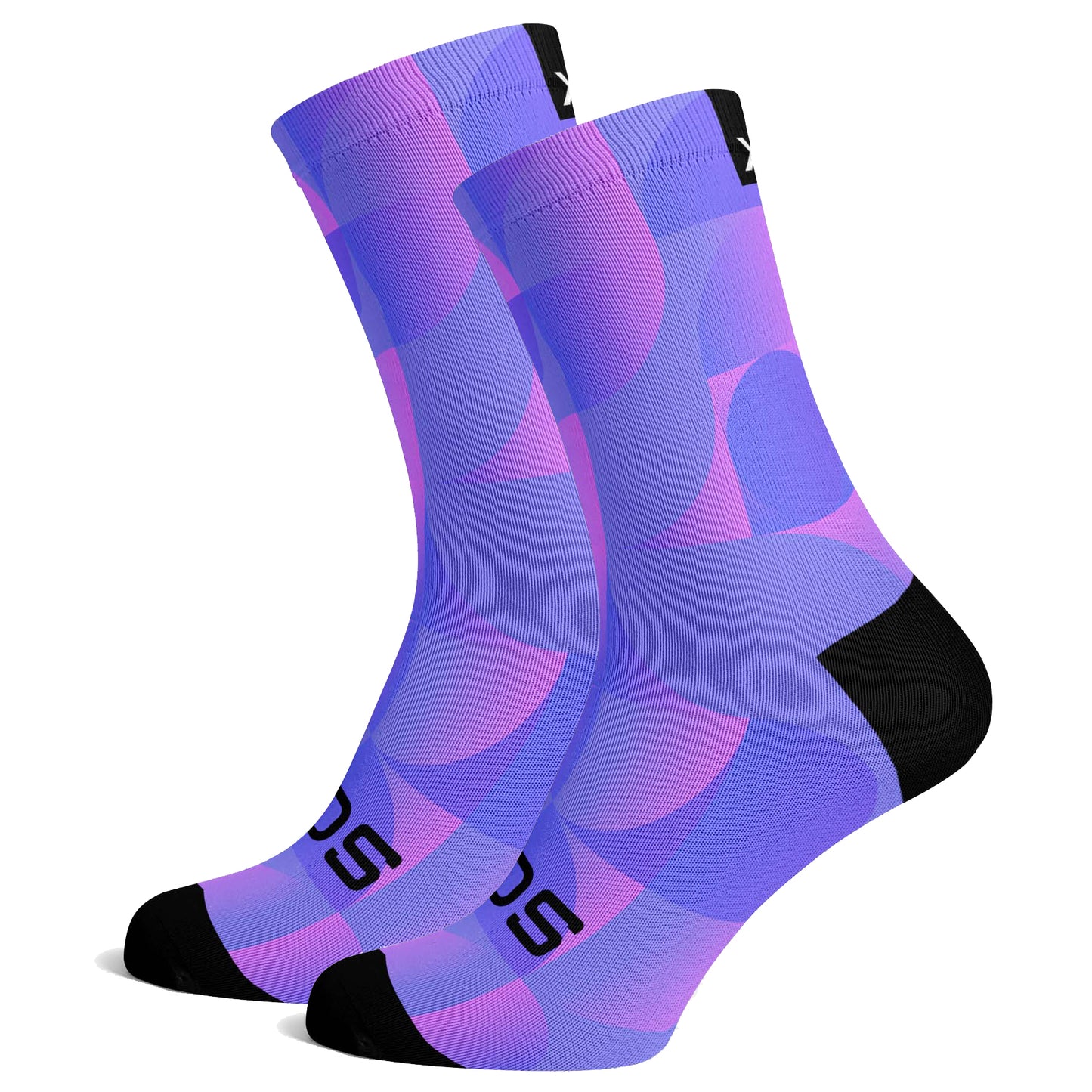 Sox Footwear Solid Purple Premium Crew Socks - Large (UK 8-12)