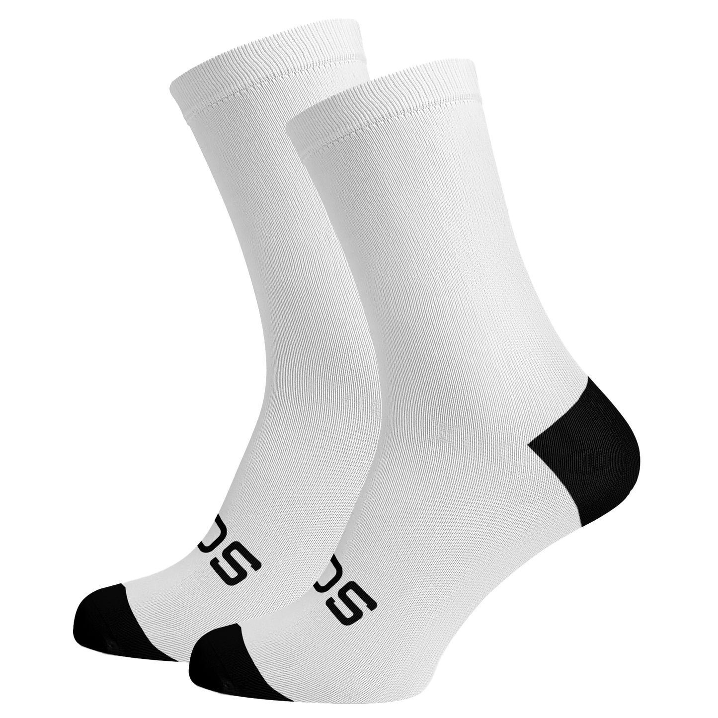 Sox Footwear Solid White Premium Crew Socks - Large (UK 8-12)