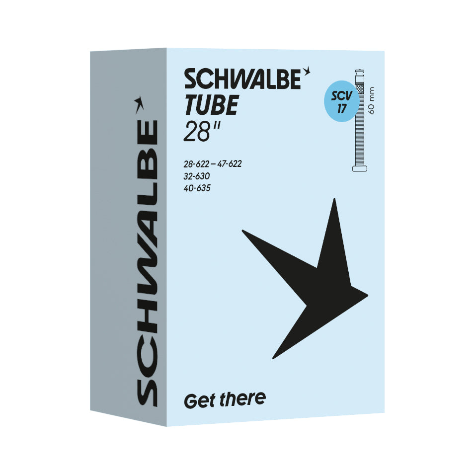 Schwalbe SCV17 Clik Valve Tube 60mm (700 x 28mm - 700 x 45mm)