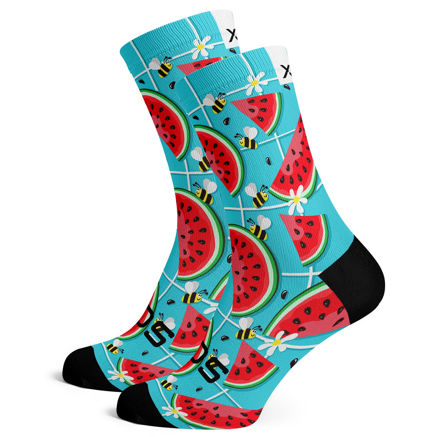 Sox Footwear Fruity Bright & Fun Premium Crew Socks - Large (UK 8-12)