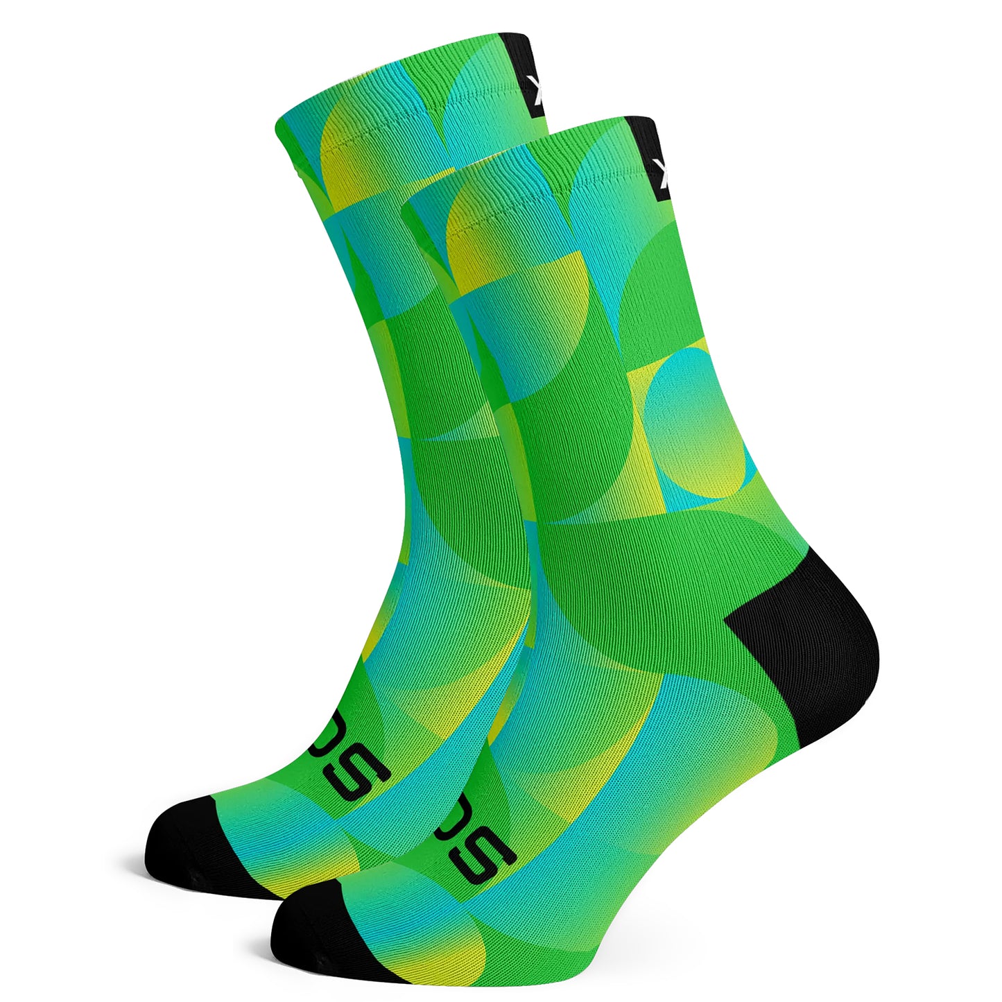 Sox Footwear Solid Green Premium Crew Socks - Large (UK 8-12)