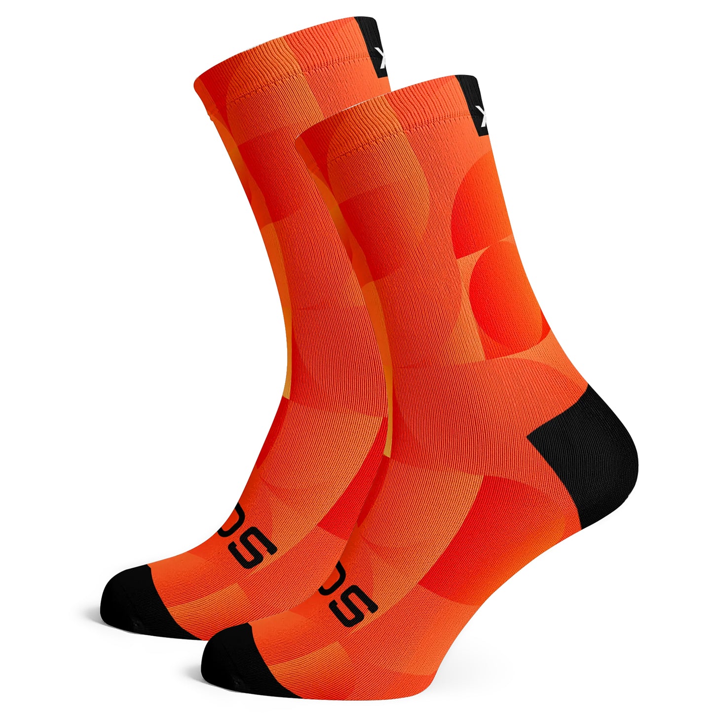 Sox Footwear Solid Orange Premium Crew Socks - Large (UK 8-12)