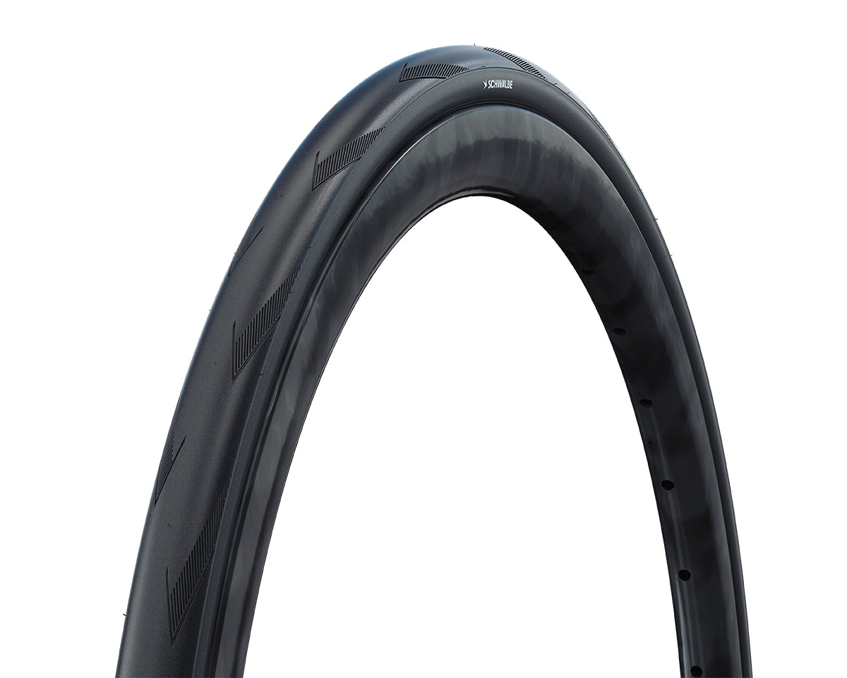 Schwalbe '26 Pro One Aero Addix Race Road TLE Competition Tyre in Black 700 x 28mm (Folding) - Front